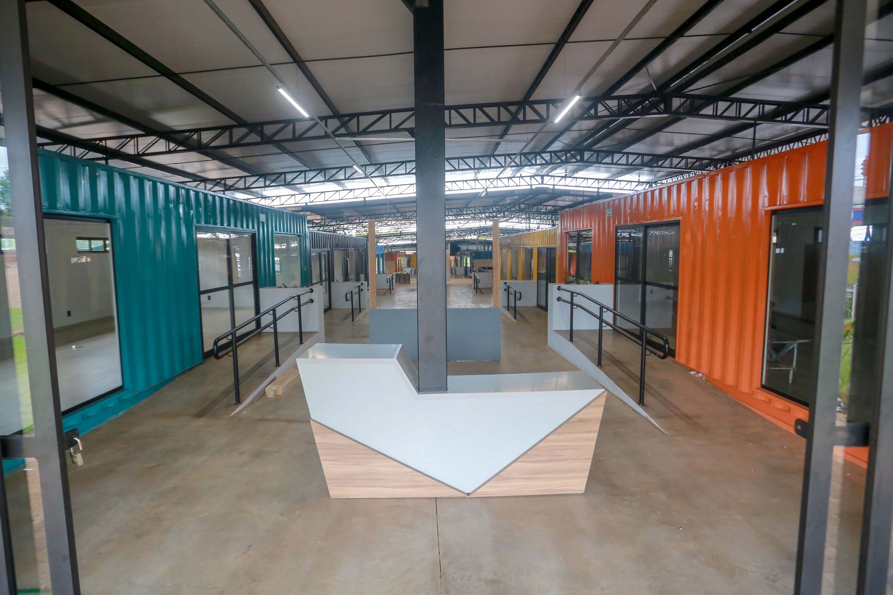 Financiada pelo Estado, obra do Centro de Inovação de Cascavel entra na reta final. Foto: Valdelino Pontes/SECID