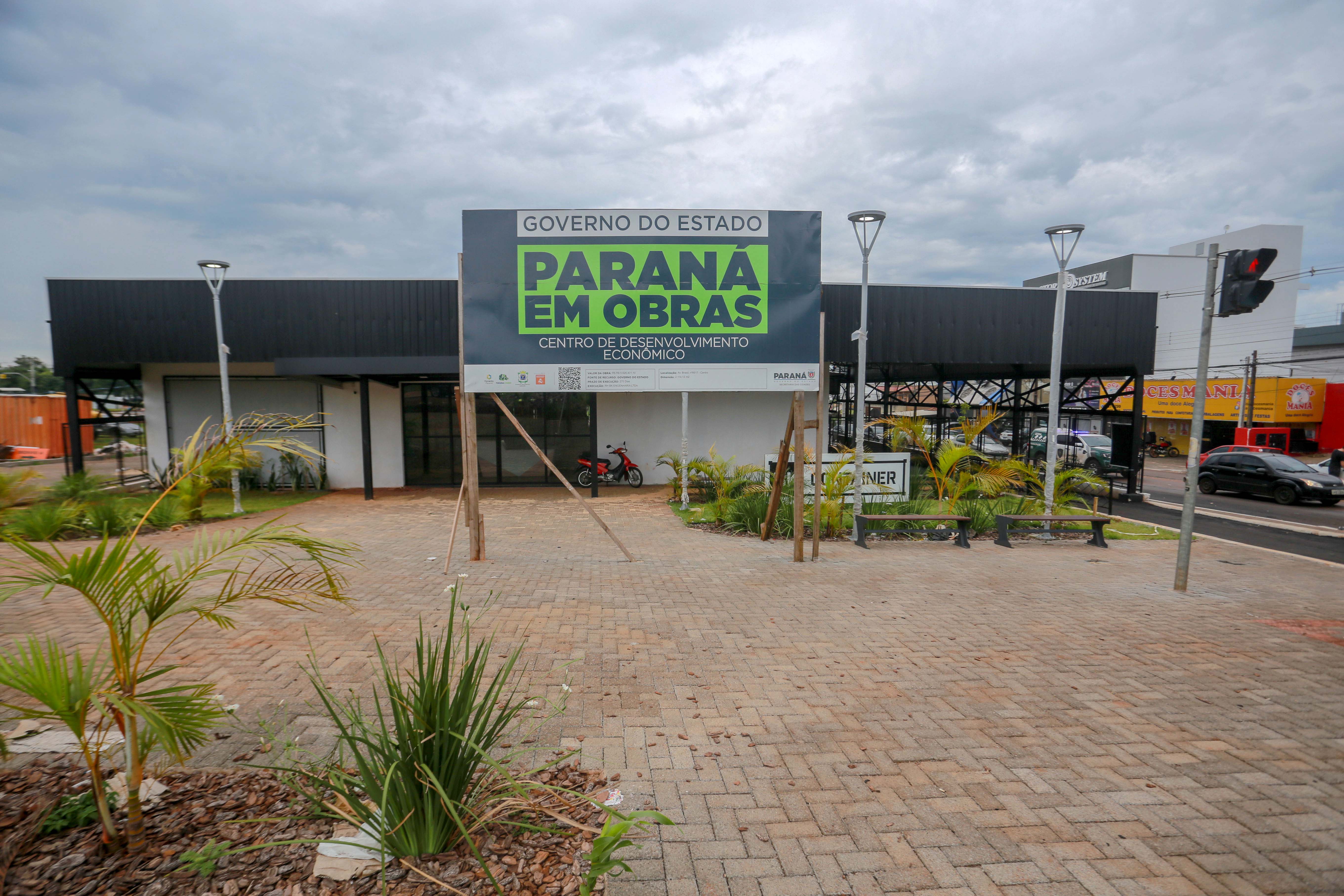 Financiada pelo Estado, obra do Centro de Inovação de Cascavel entra na reta final. Foto: Valdelino Pontes/SECID
