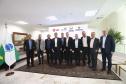 A multinacional sul-coreana LG Electronics escolheu o Paraná como local para a instalação da sua segunda fábrica no Brasil. O acordo que prevê a instalação da nova linha industrial na cidade de Fazenda Rio Grande, na Região Metropolitana de Curitiba, foi celebrado nesta sexta-feira (23) pelo governador Carlos Massa Ratinho Junior e o presidente global de Eletrodomésticos e Soluções de Ar-Condicionado da empresa, Jaecheol Lyu. Foto: Jonathan Campos/AEN