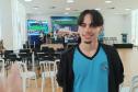 Governador Carlos Massa Ratinho Junior lança o projeto Talento Tech-PR. Na foto, Guilherme Briich, 17 anos, que faz Ensino Médio em Bocaiúva do Sul. Foto: SEPL