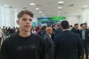 Governador Carlos Massa Ratinho Junior lança o projeto Talento Tech-PR. Na foto, Guilherme Briich, 17 anos, que faz Ensino Médio em Bocaiúva do Sul. Foto: SEPL