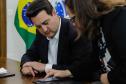 Curitiba, 25 de outubro de 2024 - Apresentação para o governador Carlos Massa Ratinho Junior do aplicativo Sou Paraná Conecta, destinado para servidores estaduais.