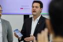 Curitiba, 25 de outubro de 2024 - Apresentação para o governador Carlos Massa Ratinho Junior do aplicativo Sou Paraná Conecta, destinado para servidores estaduais.
