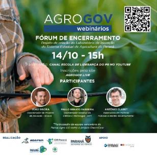 Ilustração informativa do AGROGOV que ocorre dia 14/10 as 15 horas