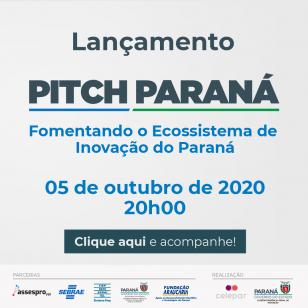 Imagem mostra a data de lançamento do Pitch Paraná 05/10/2020