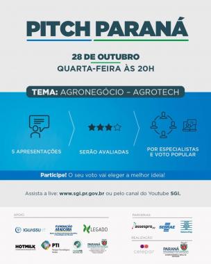 Live de quarta-feira do pitch paraná