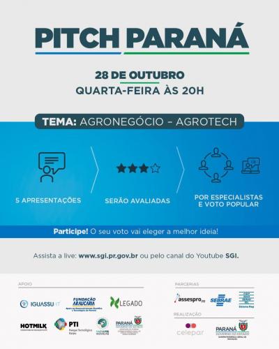 Live de quarta-feira do pitch paraná