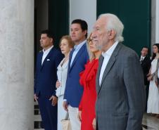 O vice-governador Darci Piana recebe nesta sexta-feira (9), a Embaixadora da Polonia Bogna Janke no Palácio Iguaçu. Foto: Geraldo Bubniak/AEN