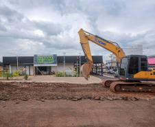 Financiada pelo Estado, obra do Centro de Inovação de Cascavel entra na reta final. Foto: Valdelino Pontes/SECID