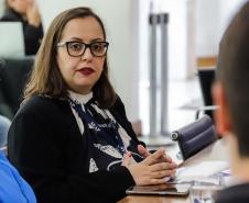 Curitiba, 25 de outubro de 2024 - Apresentação para o governador Carlos Massa Ratinho Junior do aplicativo Sou Paraná Conecta, destinado para servidores estaduais.