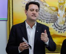 Curitiba, 25 de outubro de 2024 - Apresentação para o governador Carlos Massa Ratinho Junior do aplicativo Sou Paraná Conecta, destinado para servidores estaduais.