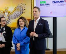 Curitiba, 25 de outubro de 2024 - Apresentação para o governador Carlos Massa Ratinho Junior do aplicativo Sou Paraná Conecta, destinado para servidores estaduais.