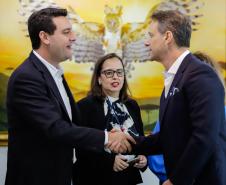 Curitiba, 25 de outubro de 2024 - Apresentação para o governador Carlos Massa Ratinho Junior do aplicativo Sou Paraná Conecta, destinado para servidores estaduais.