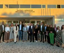 Paraná estreita relações com instituições portuguesas para trazer oportunidade em inovação e inteligência artificial -  No Instituto Superior de Ciências Sociais e Políticas da Universidade de Lisboa