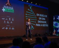 O primeiro dia do Paraná Mais Cidades, promovido pelo Governo do Estado em Foz do Iguaçu, contou com a palestra “Em busca de um DNA inovador para a Gestão”, ministrada por Tadeu Barros, diretor-presidente do Centro de Liderança Pública (CLP).