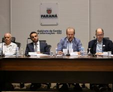 Curitiba, 12 de março de 2025 - Reunião anual ordinária do Conselho Paranaense de Ciência e Tecnologia no Gabinete de Gestão e Informação (GGI).