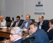 Curitiba, 12 de março de 2025 - Reunião anual ordinária do Conselho Paranaense de Ciência e Tecnologia no Gabinete de Gestão e Informação (GGI).