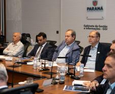 Curitiba, 12 de março de 2025 - Reunião anual ordinária do Conselho Paranaense de Ciência e Tecnologia no Gabinete de Gestão e Informação (GGI).