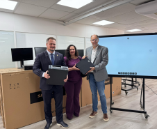 Municípios de Quitandinha, Reserva do Iguaçu e Jesuíta receberam equipamentos eletrônicos por meio do repasse de recursos proveniente do Plano Paraná Mais Cidades