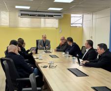 Secretario Alex Canziani se reúne com representantes da Sesa para falar sobre inovação na saúde pública
