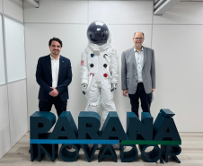 Secretário da Inovação recebe prefeito de Irati para tratar de projetos voltados ao desenvolvimento tecnológico da cidade