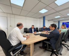 Secretário da Inovação recebe, na SEIA, prefeito e autoridades de Centenário do Sul