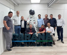 Secretário da Inovação recebe, na SEIA, autoridades de Mamborê