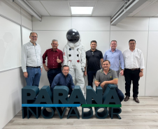 Secretário da Inovação recebe prefeito de Faxinal