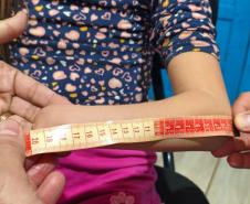 Menina conhece impressora 3D da Carreta da Inovação e recebe prótese de mão desenvolvida pelo Estado Foto: Prefeitura de Mamborê