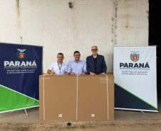 SEIA entrega 80 telas interativas para 13 municípios com o Plano Paraná Mais Cidades