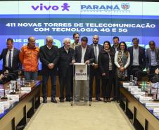 Governador anuncia parceria de R$192 milhões com a Vivo para ampliar cobertura de telefonia e internet