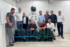 Secretário da Inovação recebe, na SEIA, autoridades de Mamborê