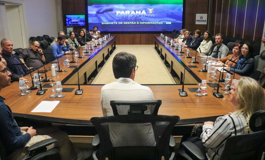 Paraná realiza primeira reunião do Comitê Intersecretarial de Mudanças Climáticas. Foto: Patryck Madeira/SEDEST