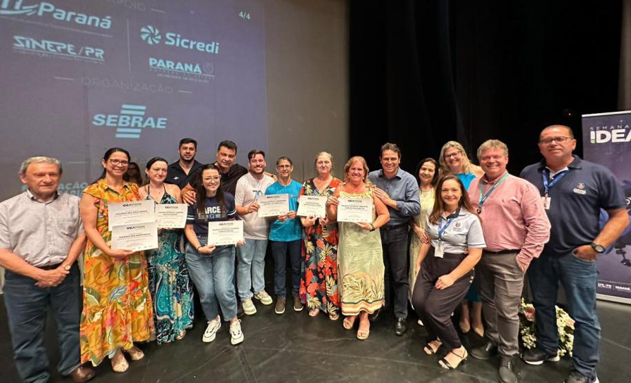 Secretaria da Inovação premia vencedores do Ideathon Paraná 2023. Foto: Secretaria de Inovação