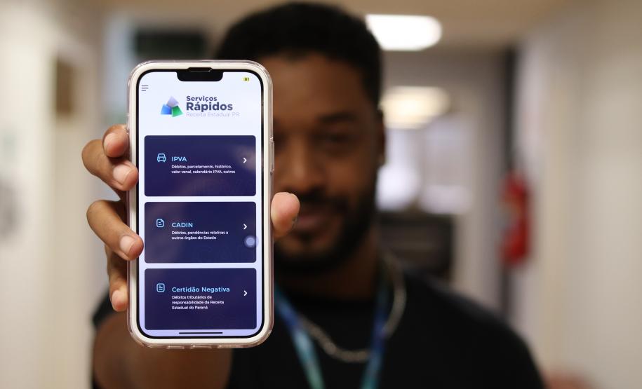 Aplicativos da Receita e do Detran são caminhos seguros para pagamento do IPVA. Foto: Gabriely Smek/SEFA