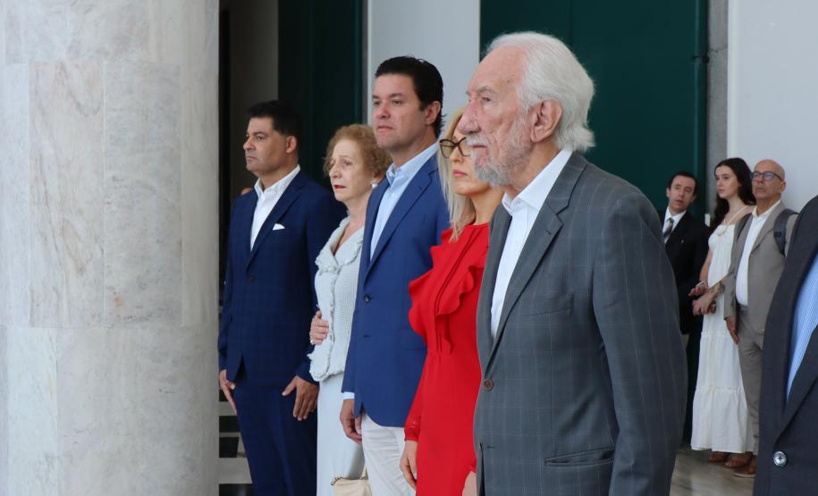 O vice-governador Darci Piana recebe nesta sexta-feira (9), a Embaixadora da Polonia Bogna Janke no Palácio Iguaçu. Foto: Geraldo Bubniak/AEN