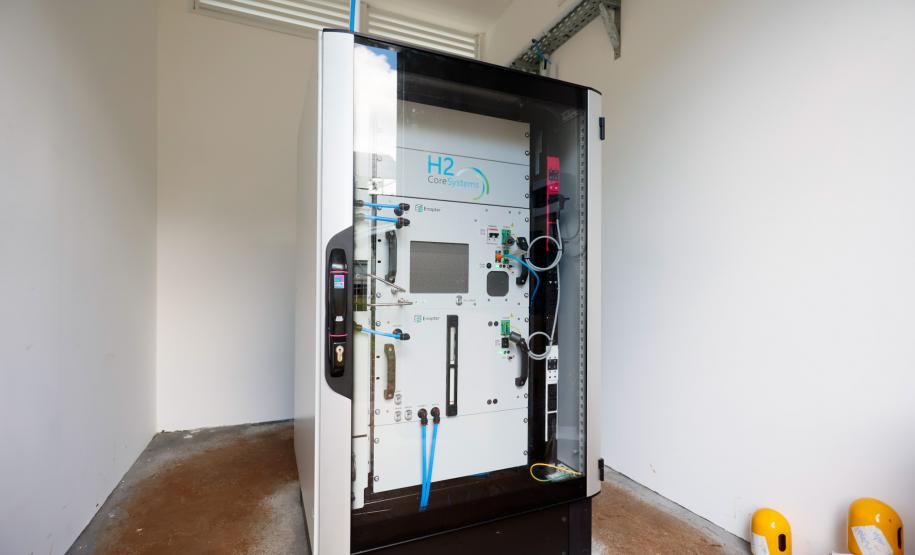 Copel produz primeiras moléculas de hidrogênio renovável em Curitiba. Foto: Gabriel Rosa/AEN