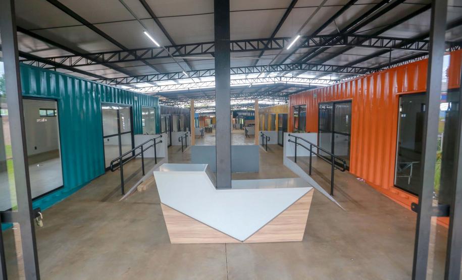 Financiada pelo Estado, obra do Centro de Inovação de Cascavel entra na reta final. Foto: Valdelino Pontes/SECID