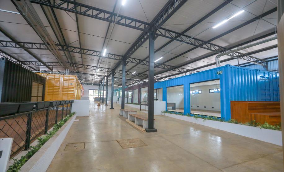 Financiada pelo Estado, obra do Centro de Inovação de Cascavel entra na reta final. Foto: Valdelino Pontes/SECID