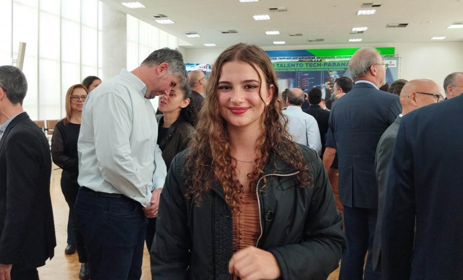 Governador Carlos Massa Ratinho Junior lança o projeto Talento Tech-PR. Na foto, Guilherme Briich, 17 anos, que faz Ensino Médio em Bocaiúva do Sul. Foto: SEPL