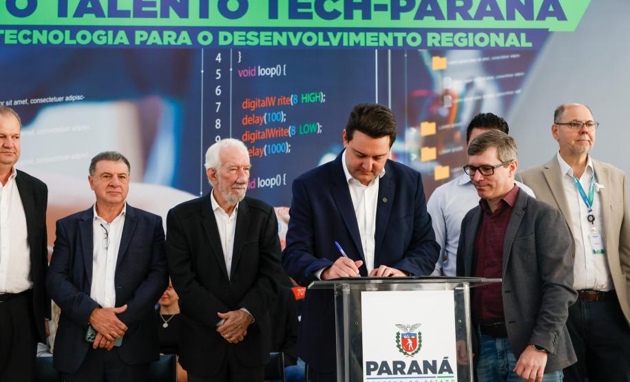 Governador Carlos Massa Ratinho Junior lança o projeto Talento Tech-PR.