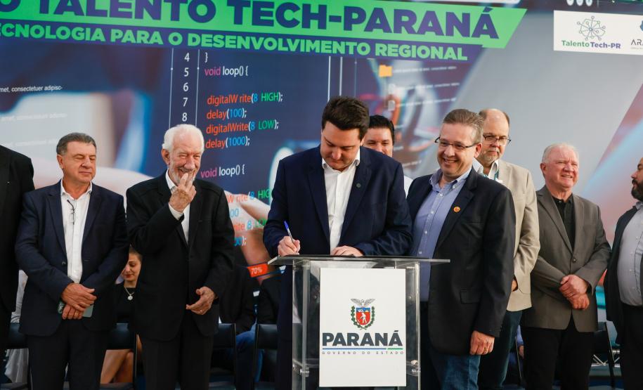 Governador Carlos Massa Ratinho Junior lança o projeto Talento Tech-PR.