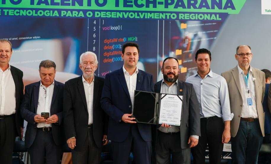 Governador Carlos Massa Ratinho Junior lança o projeto Talento Tech-PR.