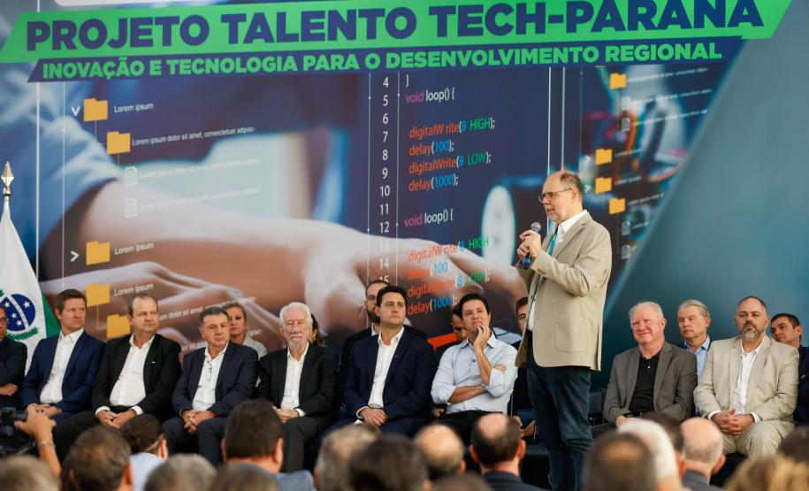 Governador Carlos Massa Ratinho Junior lança o projeto Talento Tech-PR.
