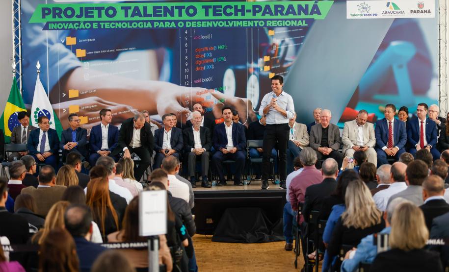 Governador Carlos Massa Ratinho Junior lança o projeto Talento Tech-PR.