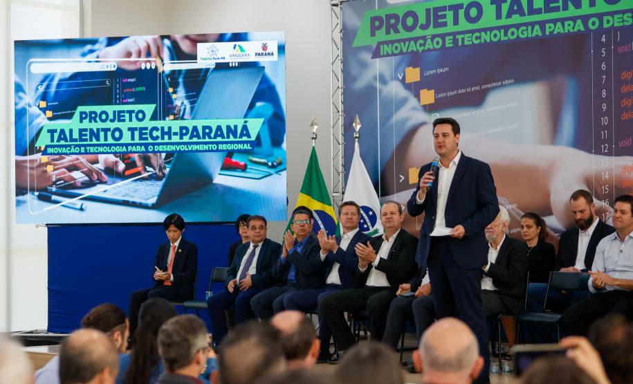 Governador Carlos Massa Ratinho Junior lança o projeto Talento Tech-PR.