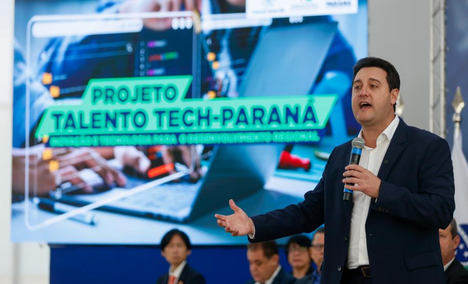 Governador Carlos Massa Ratinho Junior lança o projeto Talento Tech-PR.