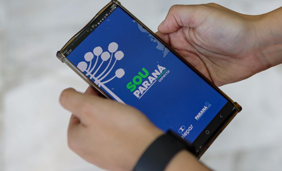 Curitiba, 25 de outubro de 2024 - Apresentação para o governador Carlos Massa Ratinho Junior do aplicativo Sou Paraná Conecta, destinado para servidores estaduais.