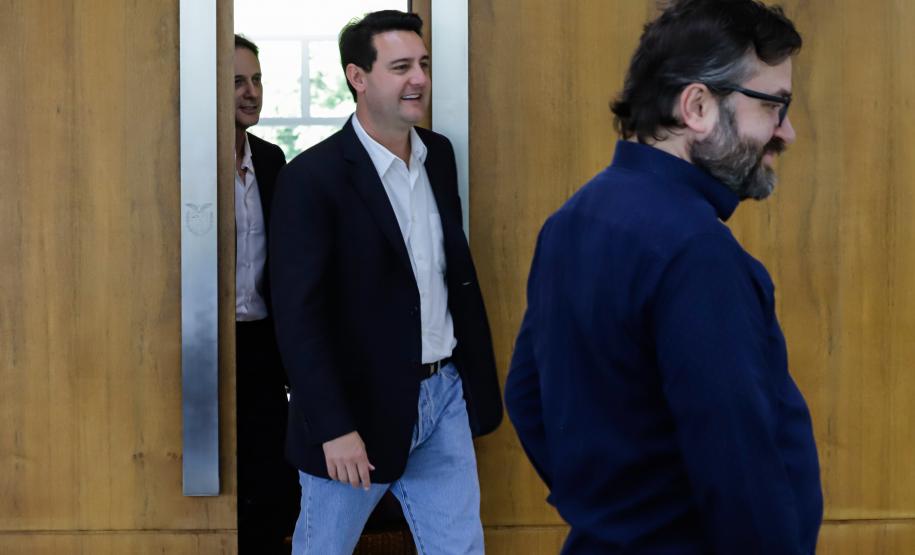 Curitiba, 25 de outubro de 2024 - Apresentação para o governador Carlos Massa Ratinho Junior do aplicativo Sou Paraná Conecta, destinado para servidores estaduais.