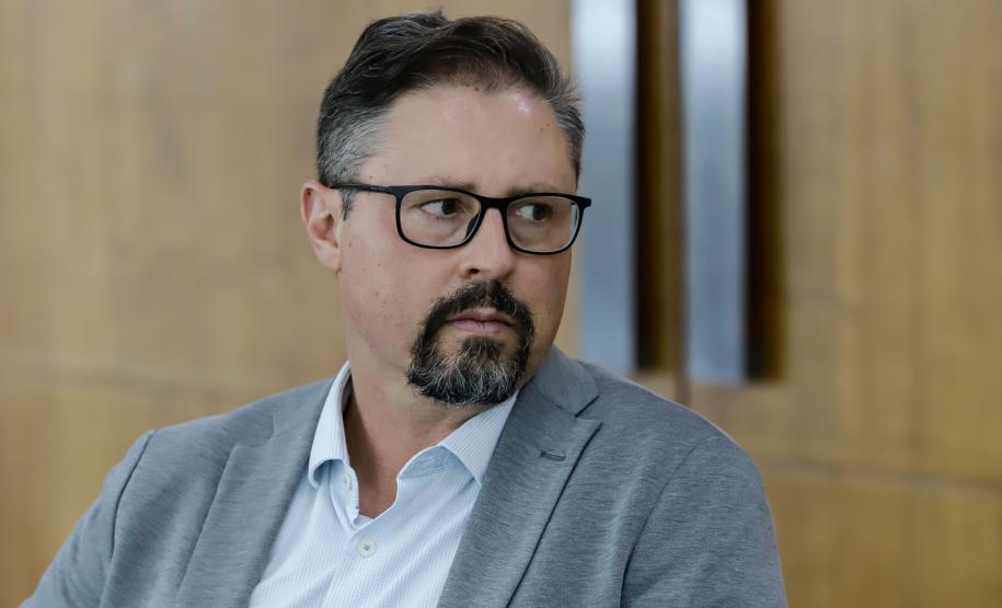 Curitiba, 25 de outubro de 2024 - Apresentação para o governador Carlos Massa Ratinho Junior do aplicativo Sou Paraná Conecta, destinado para servidores estaduais.